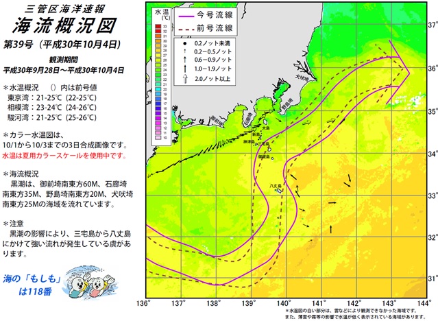 愛知 静岡エリア 19年9月の海況情報と19年10月の釣況予測 イシグロ フィッシングアドバイザー 釣具のイシグロ 釣り情報サイト