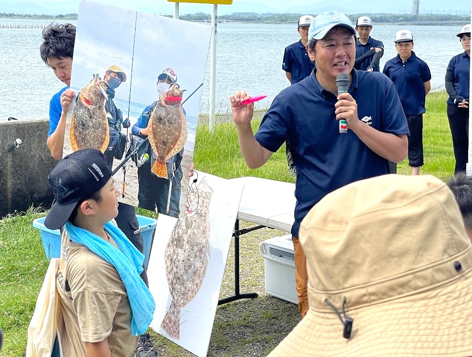 浜名湖 渚園【ヒラメ稚魚観察会】ルアーで狙うヒラメ釣りについてご紹介 