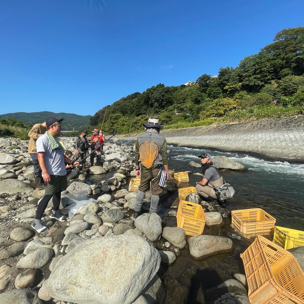 箱根早川 鬼ヤマメ放流会参加してきました イシグロ フィッシングアドバイザー 釣具のイシグロ 釣り情報サイト