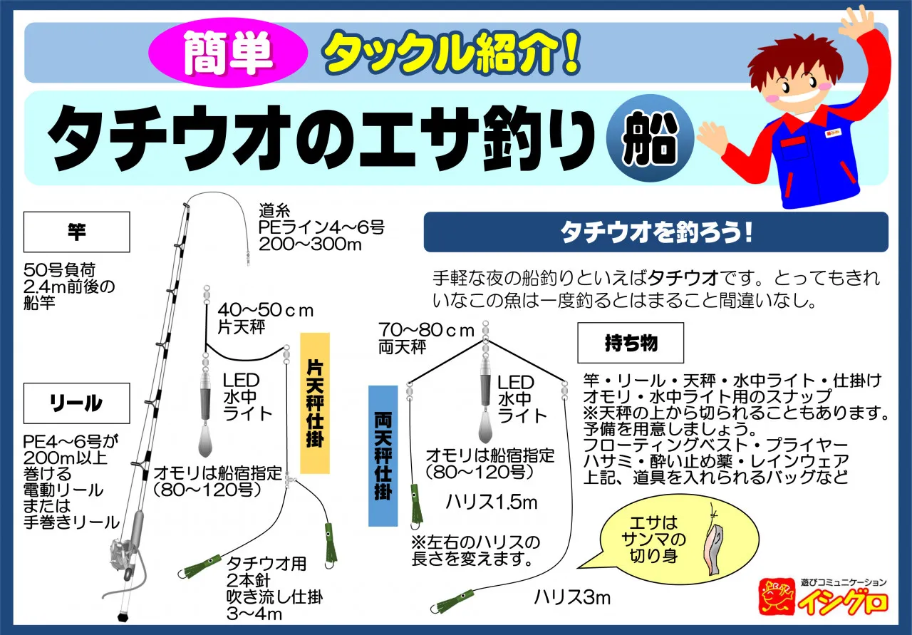 タチウオ 仕掛け テンビン 船釣り エサ釣り 太刀魚 - フィッシング