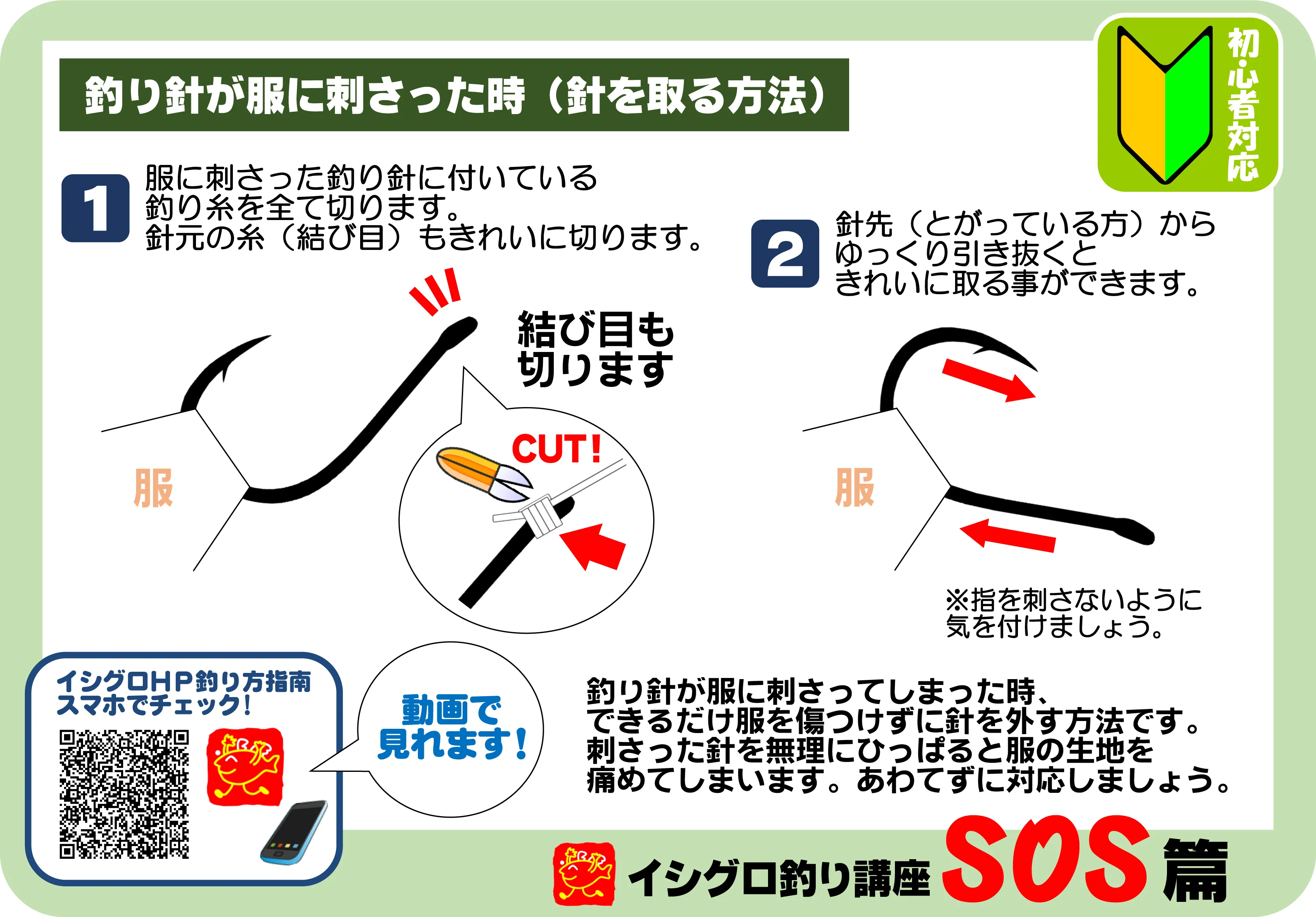 釣りの針外しと糸 - 釣り糸/ライン