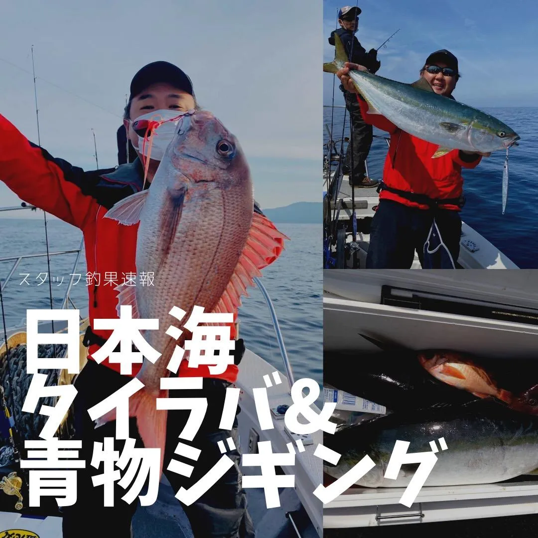 速報 日本海タイラバ 青物ジギングinシーモンキー 釣具のイシグロ 釣り情報サイト