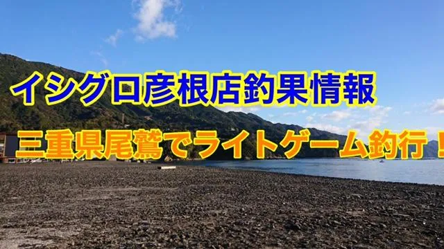 彦根店釣果情報 三重県尾鷲でライトゲームを満喫 釣具のイシグロ 釣り情報サイト