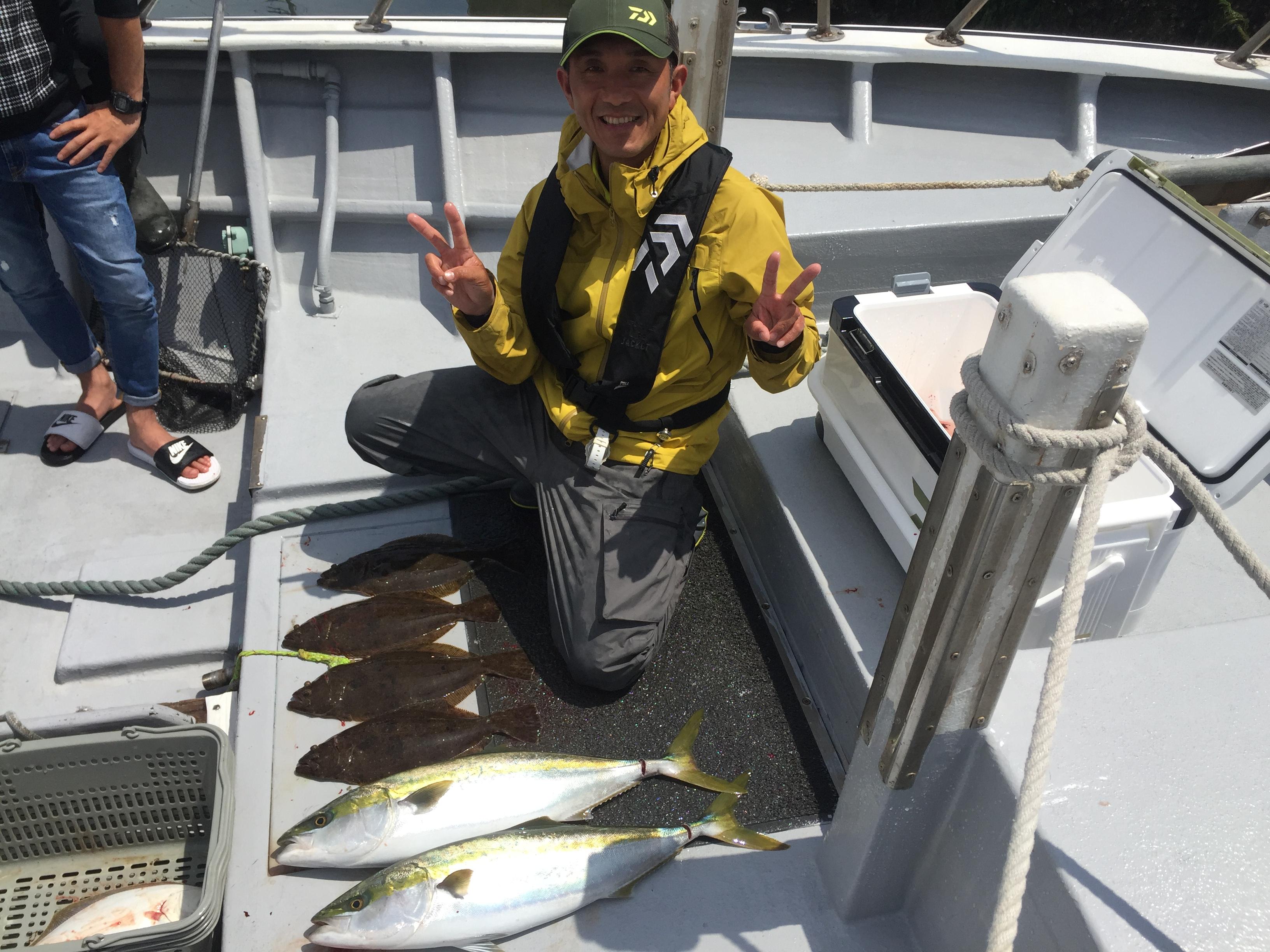 釣果はワラサとヒラメ！真鯛とサワラは次回にお預け♪