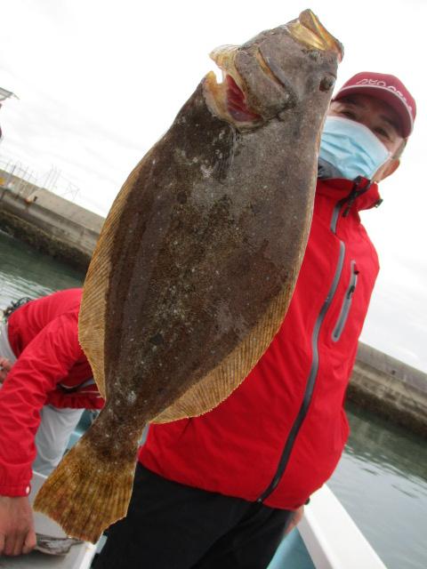 お連れ様もデラ旨過ぎる 良型初春ビラメを釣り上げましたよッ(^-^)