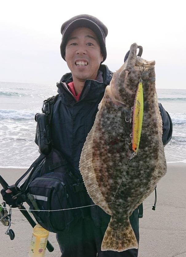 遠州サーフ ヒラメ 昼間も釣れてます 釣具のイシグロ 釣り情報サイト