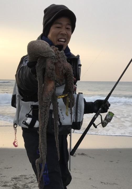 タコが釣れちゃいましたぁ～！！